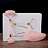 Подарочный набор 2 в 1 Роллер-массажер для лица и Скребок Гуаша из Розового кварца + подарочная упаковка: фото 2